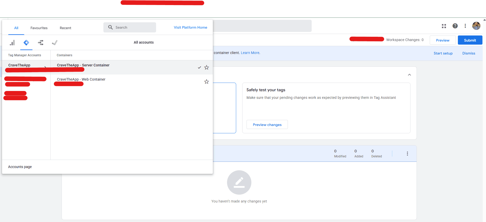 Google Tag Manager Configuration